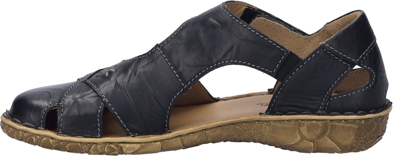Josef Seibel Rosalie 03 Sandale Komfortschuh, Halbschuh mit Blumenprägung in der Laufsohle, G-Weite