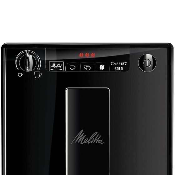 bei Kaffee Breite nur pure & Solo® aromatischer cm black, Melitta 20 Kaffeevollautomat E950-322, Espresso