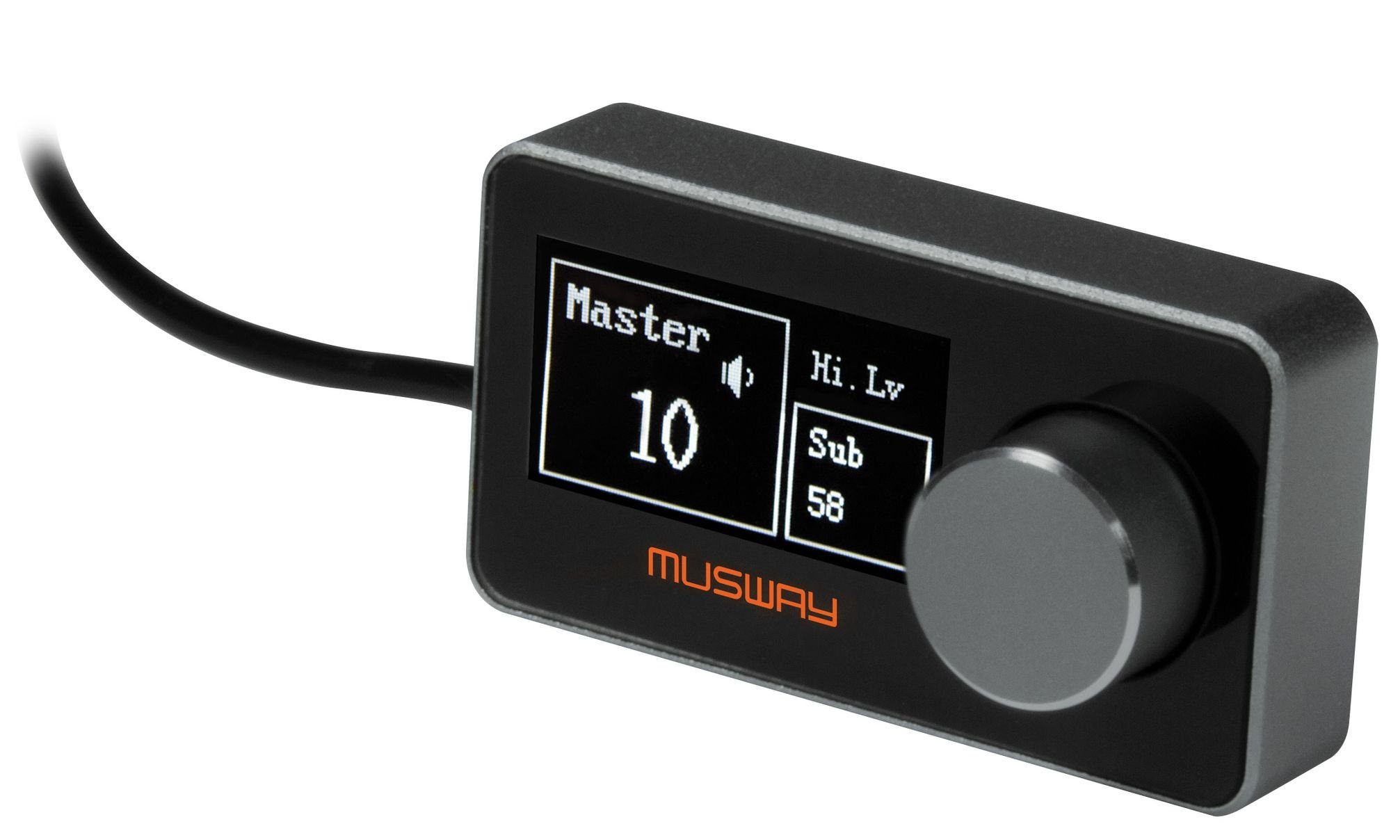 Musway DRC1 Compact Remote Controller, Fernbedienung mit Display Verstärker | Verstärker