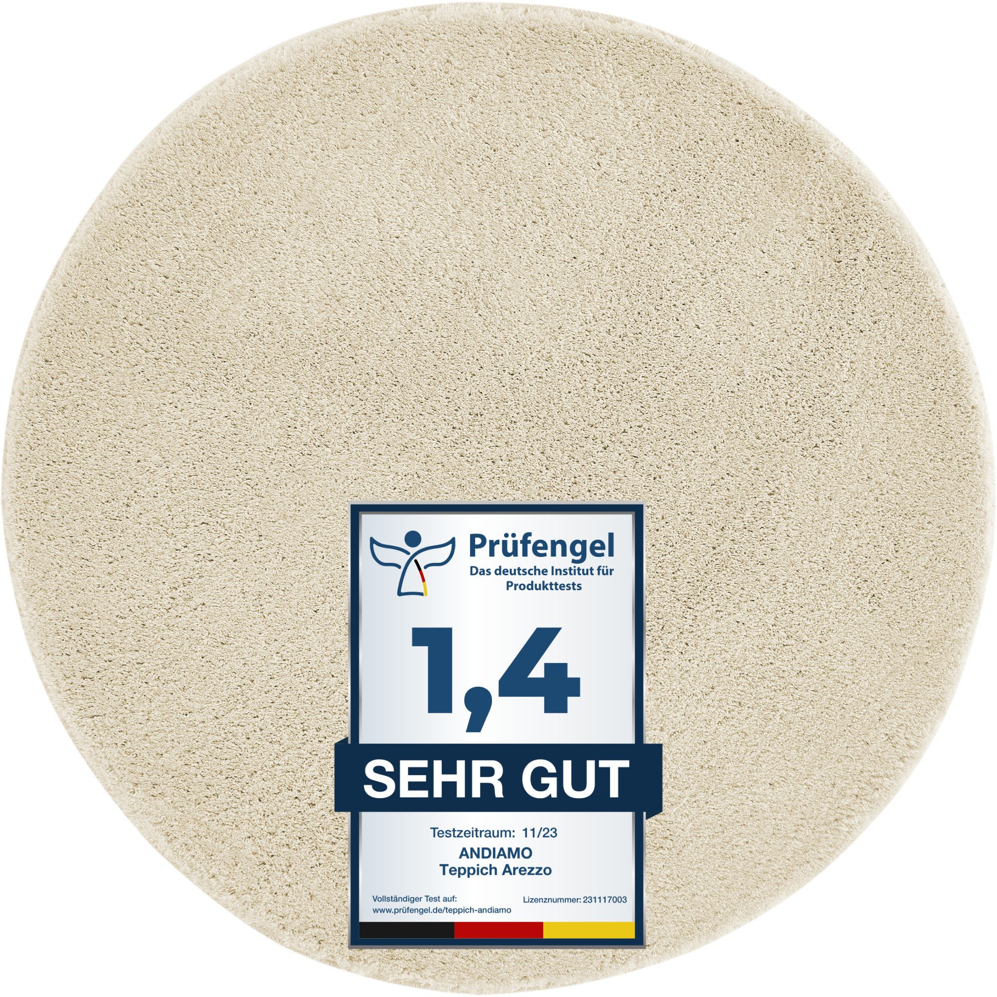 Andiamo Badematte Arezzo, Höhe 16 mm, rutschhemmend beschichtet, fußbodenhe günstig online kaufen