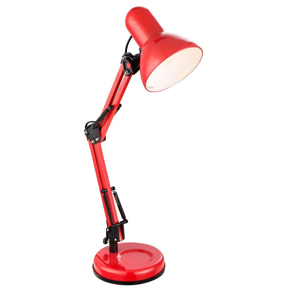 etc-shop LED rot nicht Schreib Leuchtmittel Wohn Schreibtischlampe, Leuchte Beleuchtung Lampe Lese Arbeits Zimmer Tisch inklusive