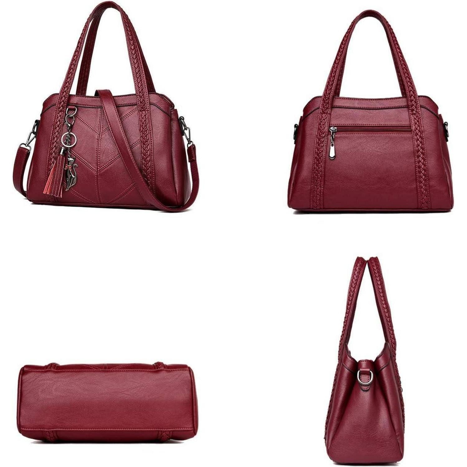 LuxusKollektion Hobo Damen Hobo Schultertasche PU-Leder Schultergurt Handtasche