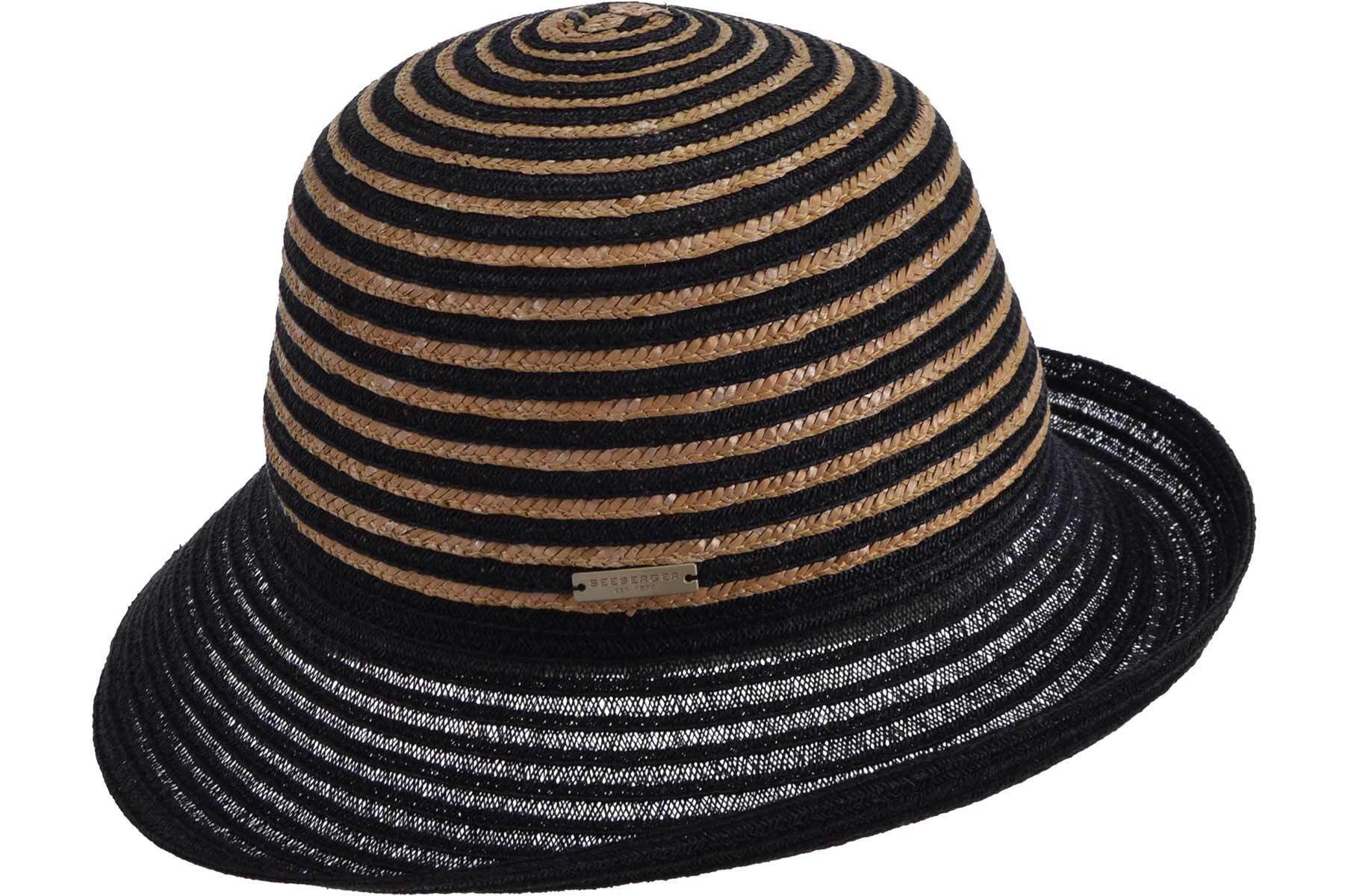 Seeberger Strohhut Naturstrohmix Glocke mit Aufschlag günstig online kaufen