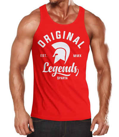 Neverless Tanktop »Gladiator Sparta Fighter Original Legends Streetwear Herren Tanktop Slim Fit Neverless®« mit Print