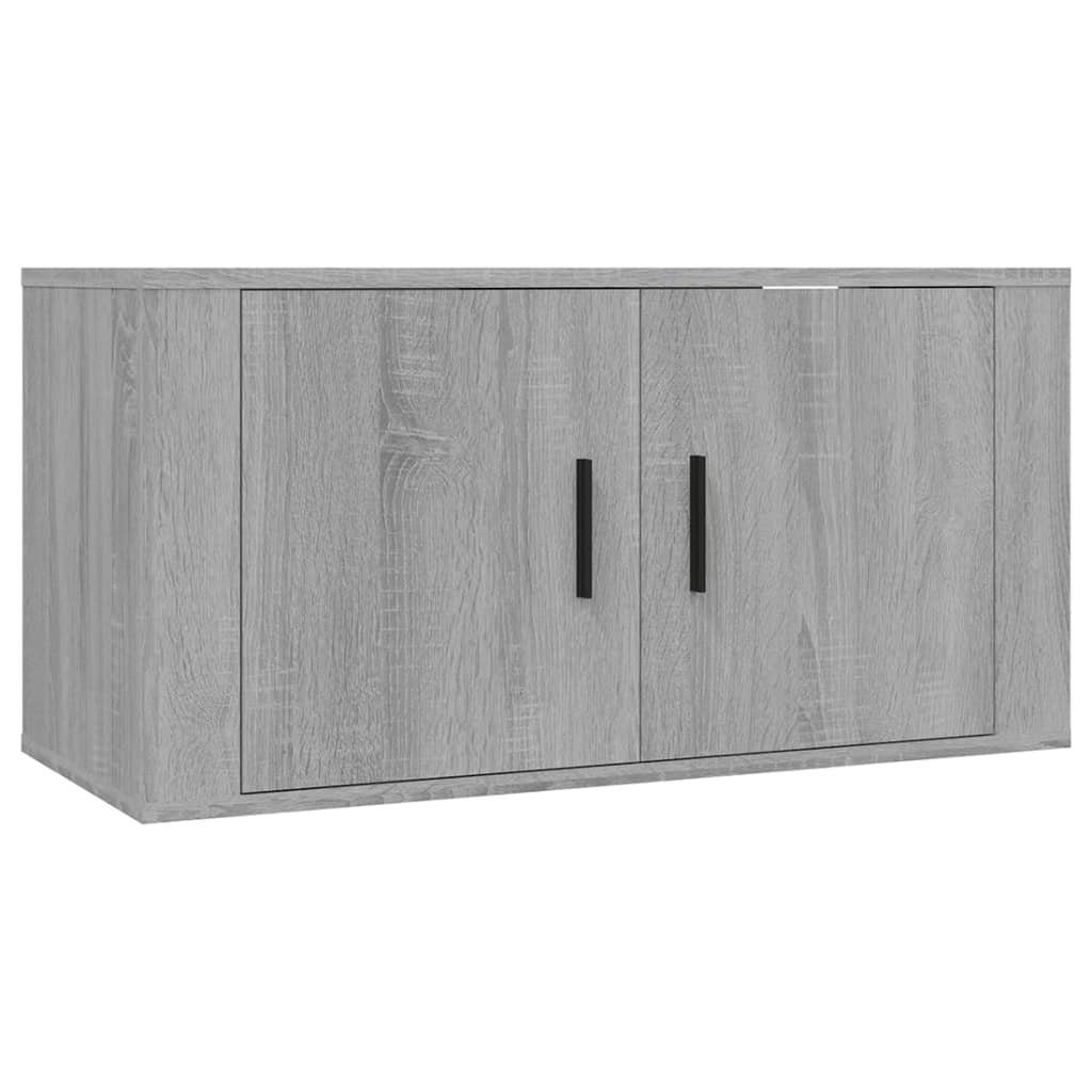 furnicato Sonoma cm Grau TV-Schrank 80x34,5x40 TV-Wandschrank