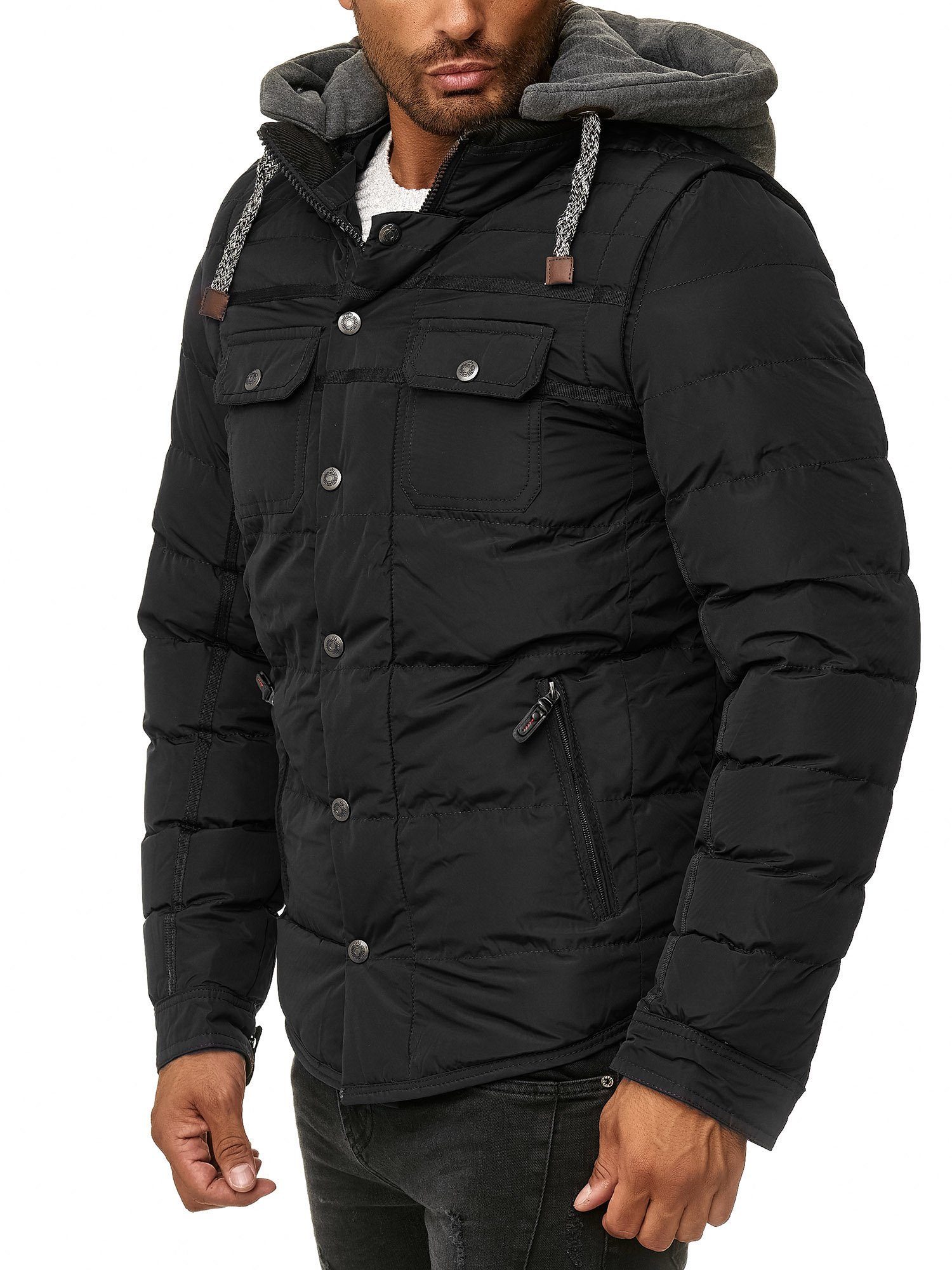 BLACKROCK Winterjacke »Herren Steppjacke Jacke mit abnehmbarer Sweatkapuze  (Ja.1706)« online kaufen | OTTO