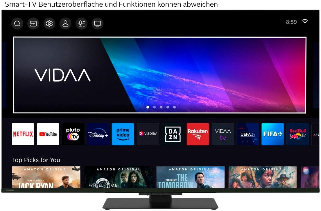 Toshiba 43UV6F63DA DLED-Fernseher (108 cm/43 Zoll, 4K Ultra HD, Smart-TV) ! RABATT: 11.77% Toshiba 43UV6F63DA DLED-Fernseher (108 cm/43 Zoll, 4K Ultra HD, Smart-TV) ! RABATT: 11.77%