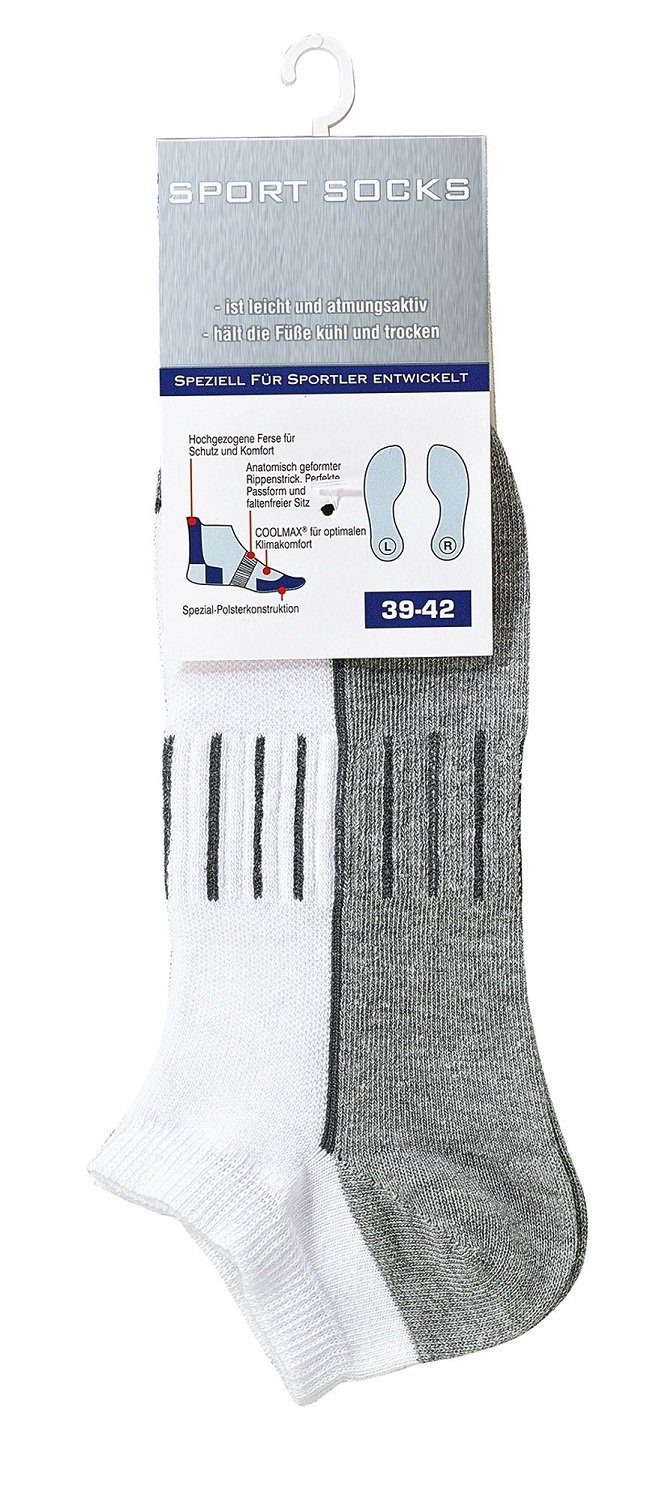 Socks 4 weiß 3 Sportsocken 3er Wandersocken (3-Paar, Fun Sport Sneaker Bündel Paar) Socks