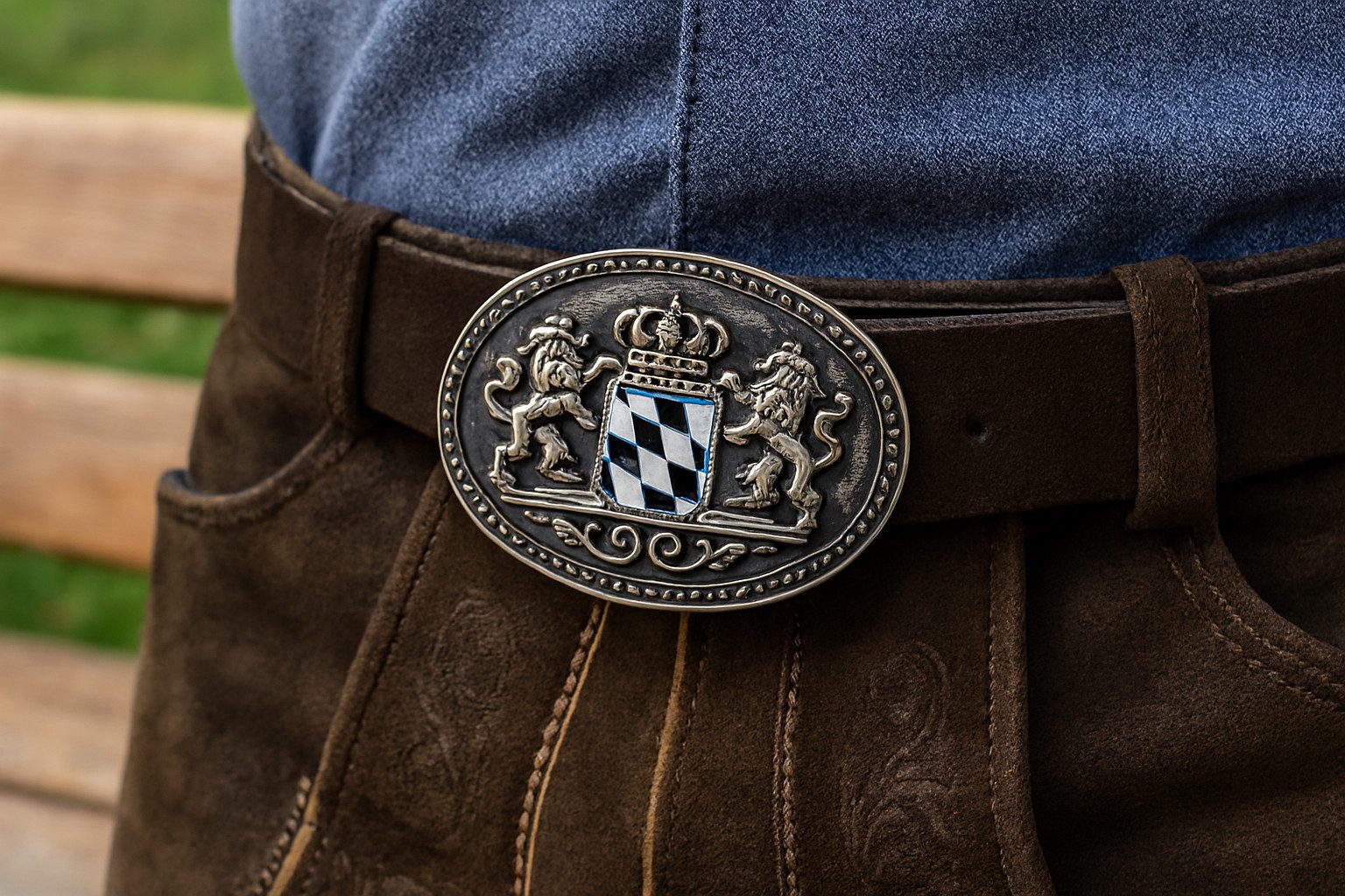 Pezzo D'oro Gürtelschnalle Wechselschnalle im Bayern-Design – Tradition trifft Stil Gürtelschnalle austauschbar