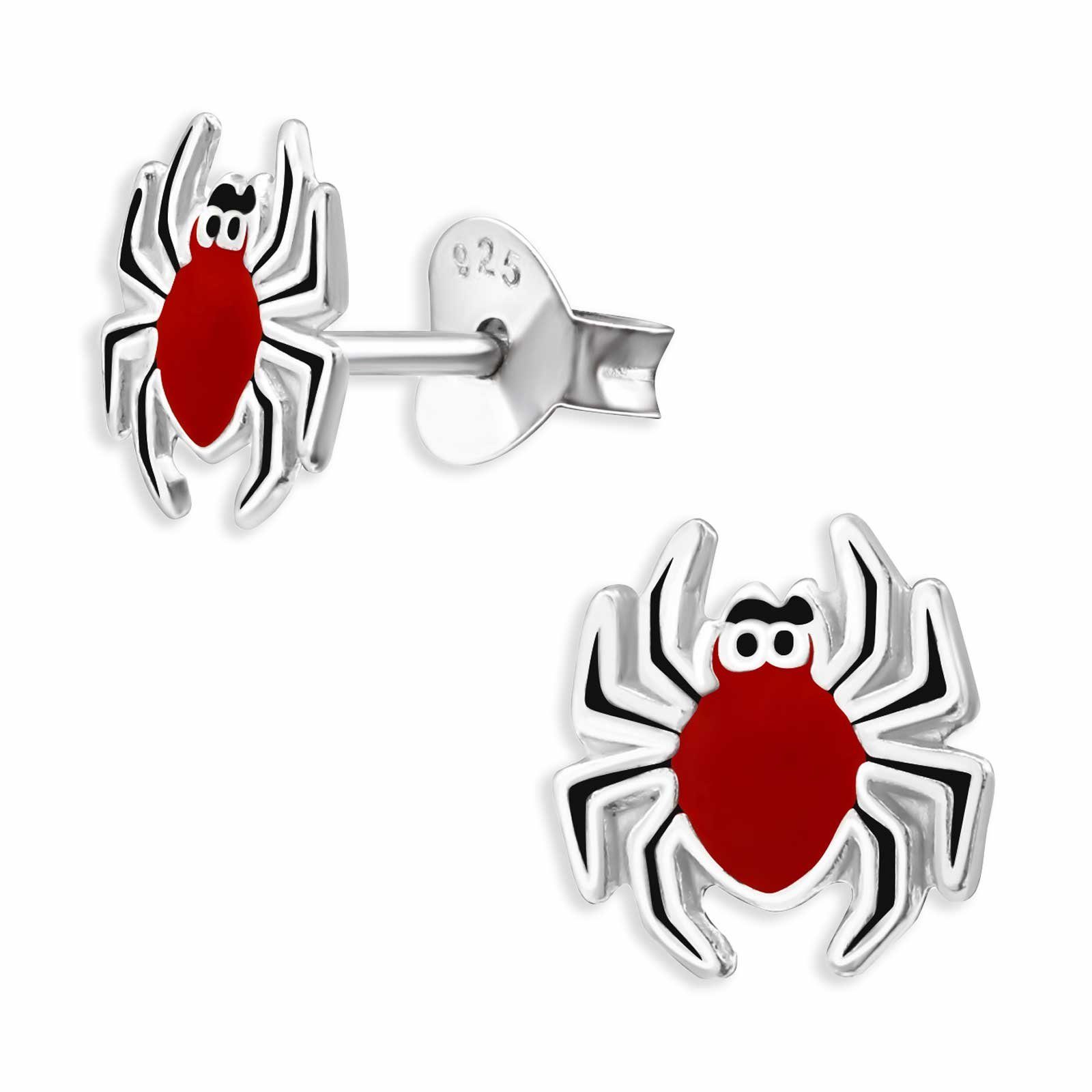 Monkimau Paar Ohrstecker Spinnen Ohrringe aus 925 Silber (Packung)