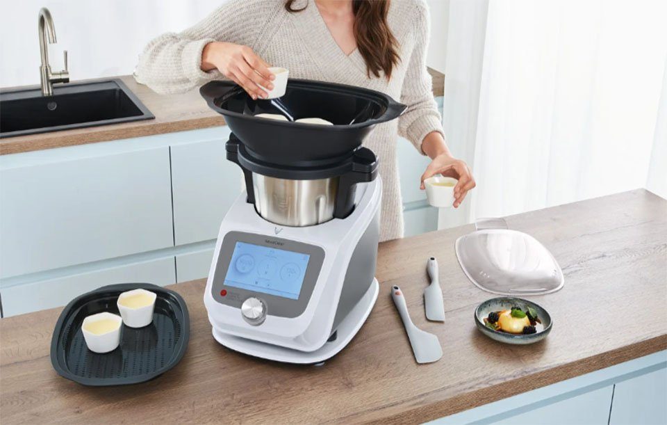 SilverCrest Küchenmaschine mit Farbdisplay, 800,00 Monsieur 1200 Cuisine F6«, »SKMC Zoll W 7 trend connect Kochfunktion