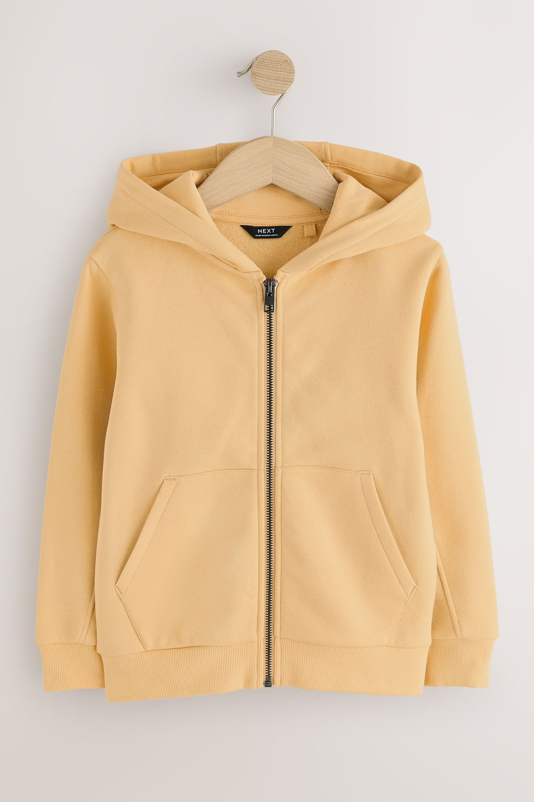 Next Hoodie Einfarbige Kapuzenjacke mit Reißverschluss (1-tlg)