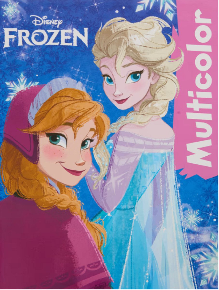 Disney Malblock Frozen die Eiskönigin Malbuch mit Anna, Elsa, Olaf und seine Freunde, mit Anna,Elsa,Olaf und Freunde Geschenk für Kinder Jungen und Mädchen