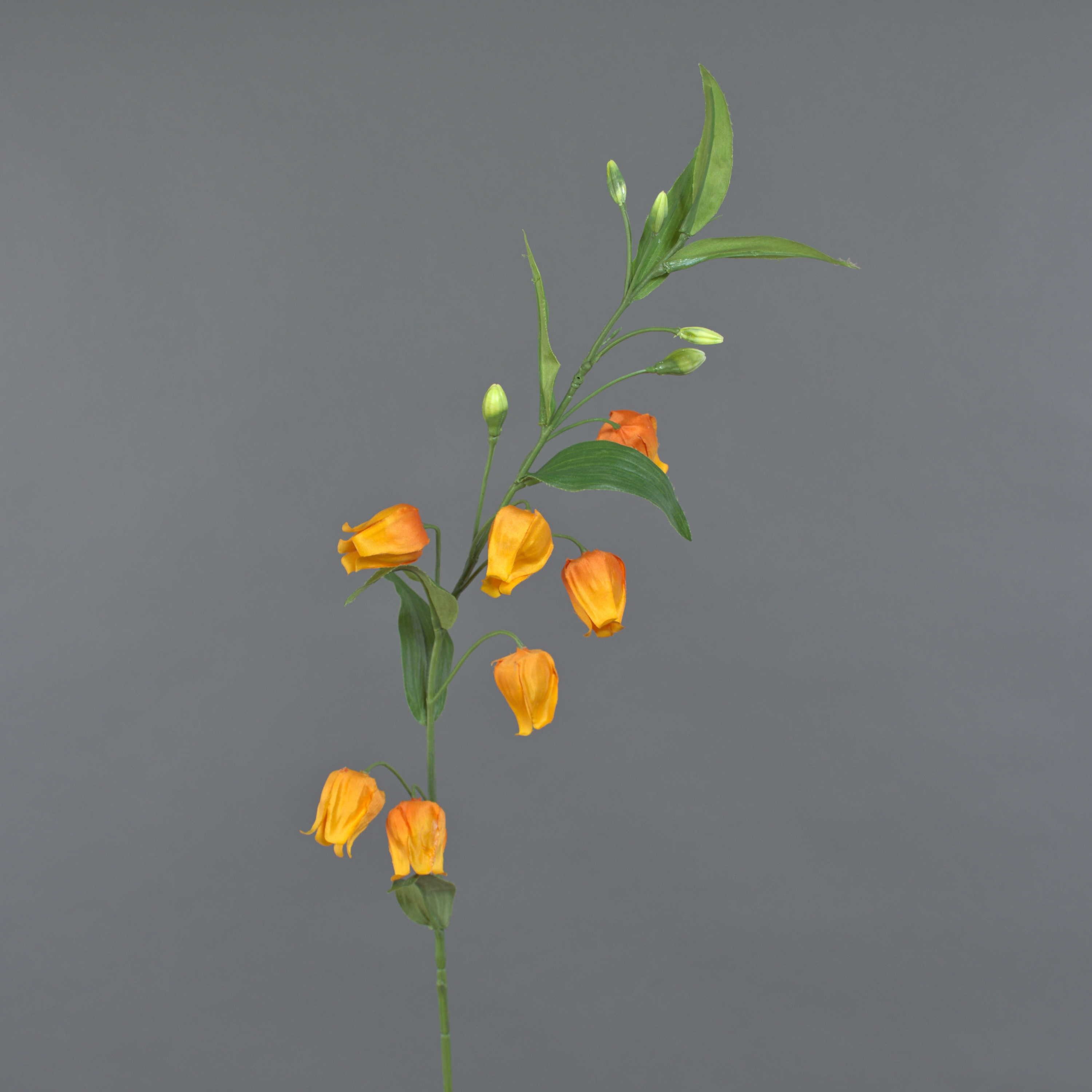 Kunstblume Künstliche Blume Laternenlilie Masaru, orange - gelb, 95cm Laternenlilie, artplants, Höhe 95.0 cm