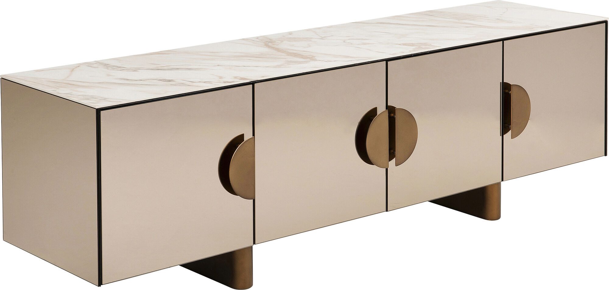 Kare Design Lowboard Lunar, verspiegelt, Breite 180 cm