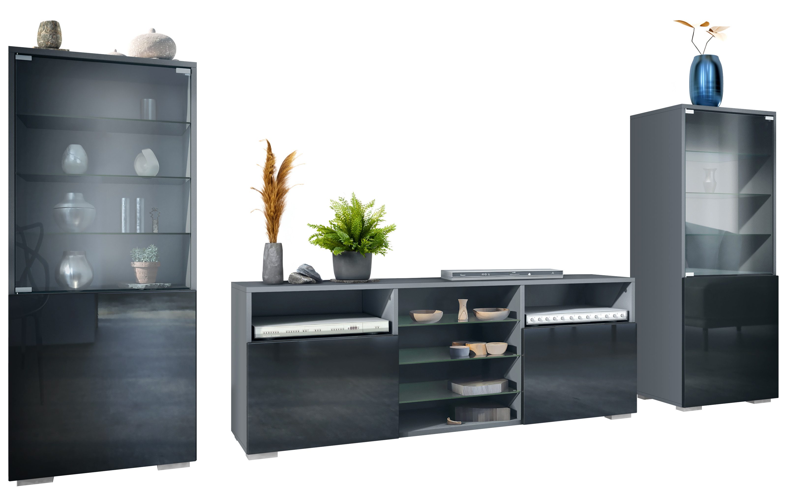 Vladon Wohnwand Granada, (Anbauwand, bestehend aus günstig online kaufen