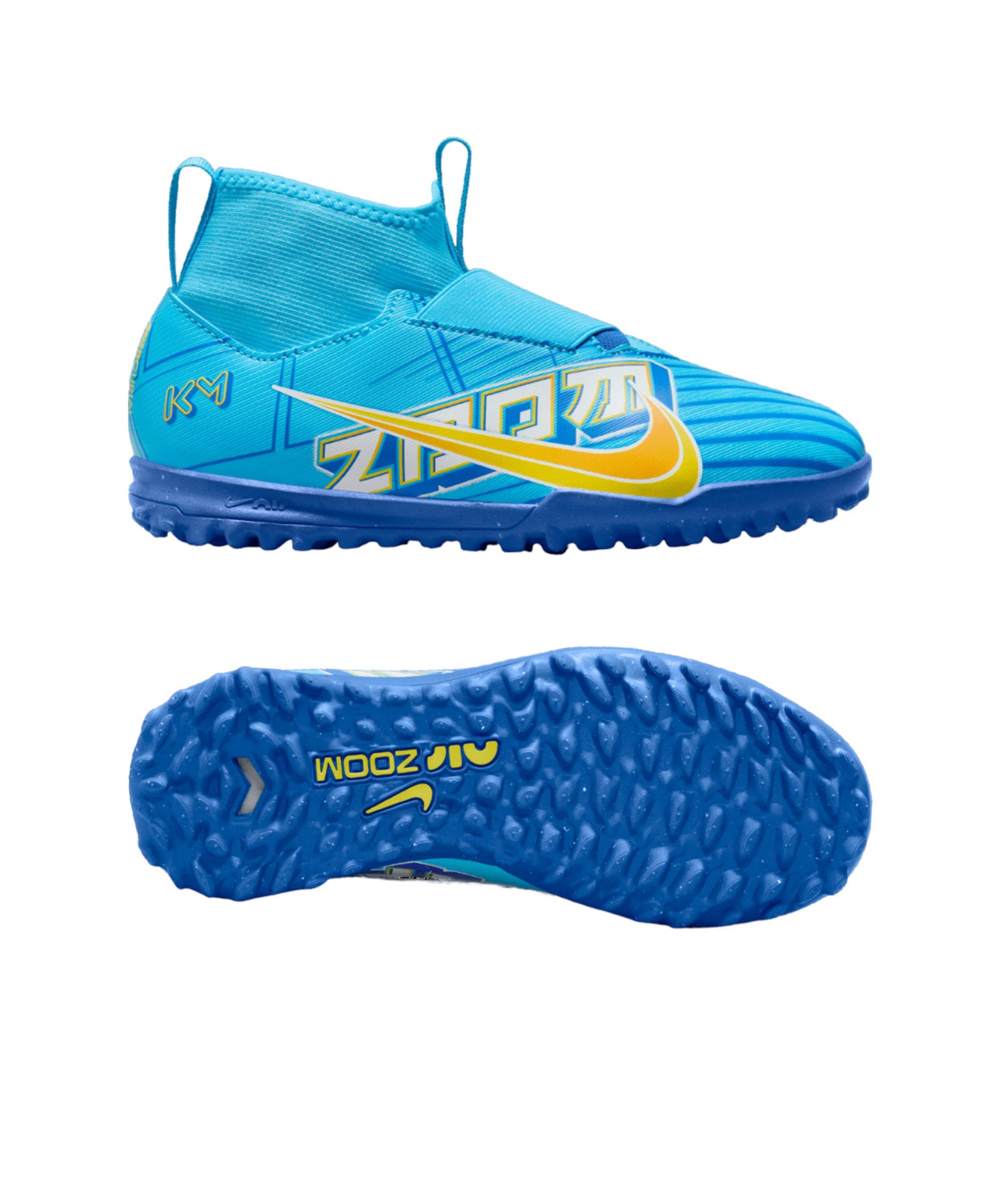 Nike Jr Air Zoom Mercurial Fußballschuh blauweiss Superfly IX Kids TF Shadow Academy