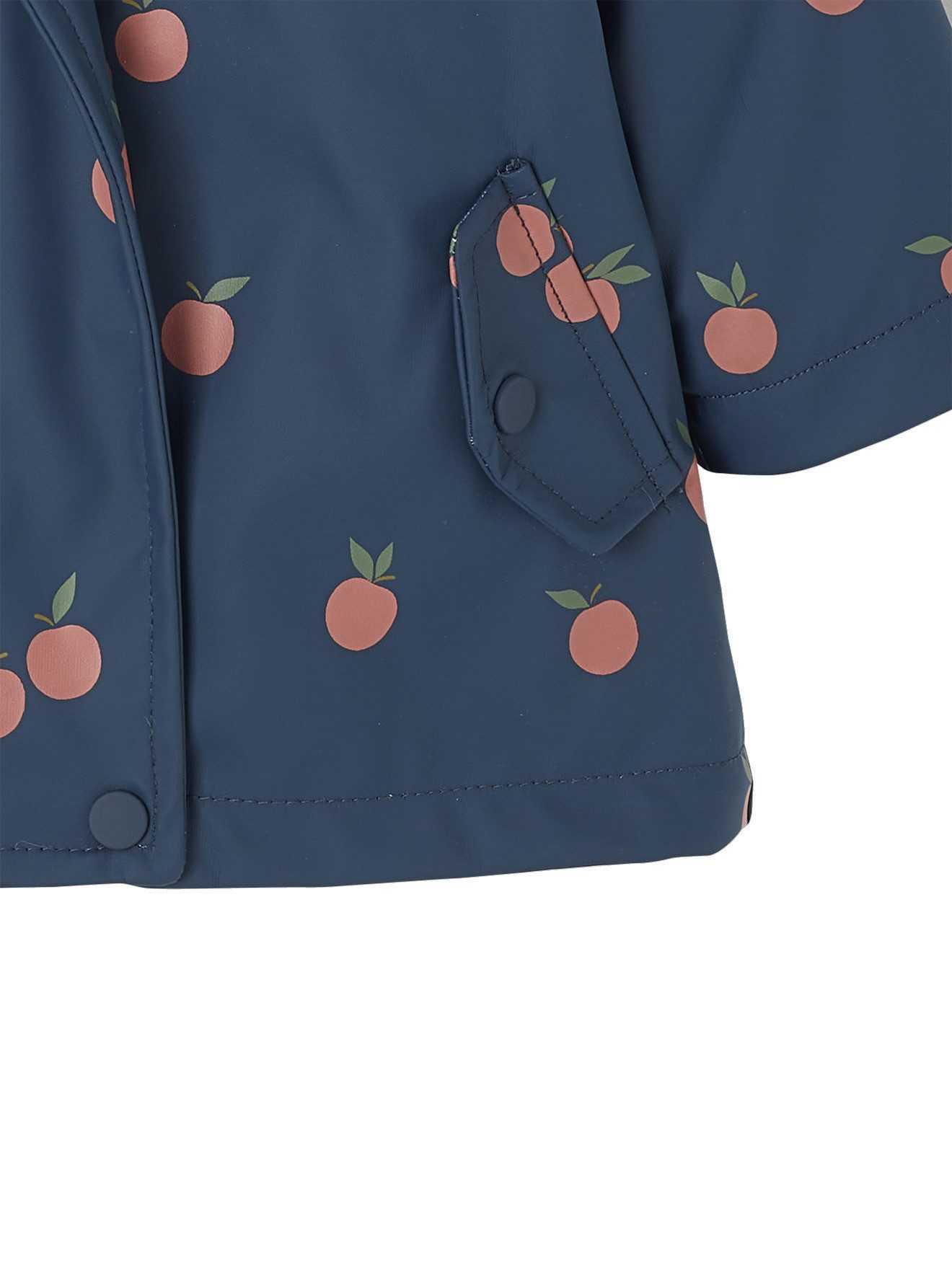 vertbaudet Regenjacke Gefütterte Mädchen Baby Regenjacke Recycling-Polyester, Blumenmuster – Bild 4 von 5