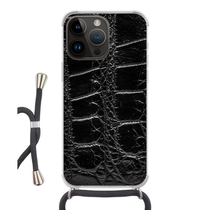 MuchoWow Handyhülle Tiermuster - Krokodile - Leder Handyhülle Telefonhülle Apple iPhone 14 Pro