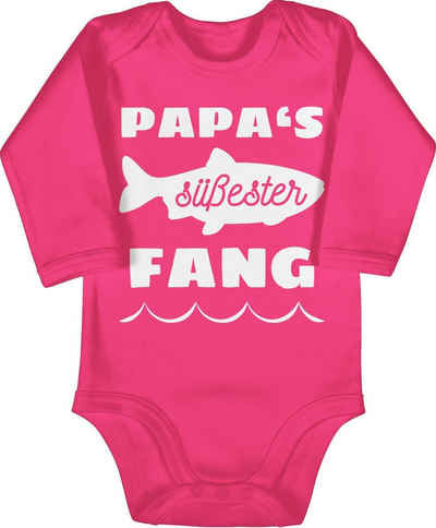 Shirtracer Shirtbody Papas süßester Fang Geschenk Vatertag Baby
