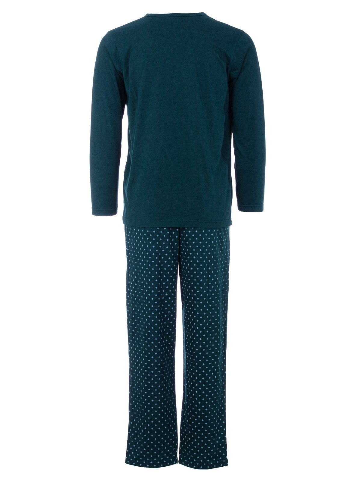 Henry Terre Pyjama Pyjama Set Langarm - Carlo Hose Rautenmuster – Bild 5 von 5