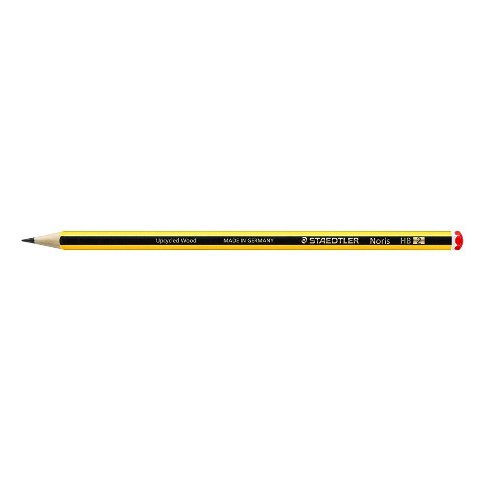 STAEDTLER Bleistift 12 Bleistifte "Noris HB - schwarz/gelb 120" Härtegrad