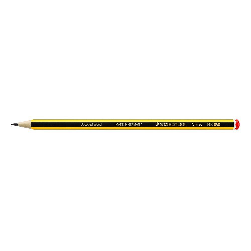 STAEDTLER Bleistift 12 Bleistifte "Noris 120" Härtegrad HB - schwarz/gelb
