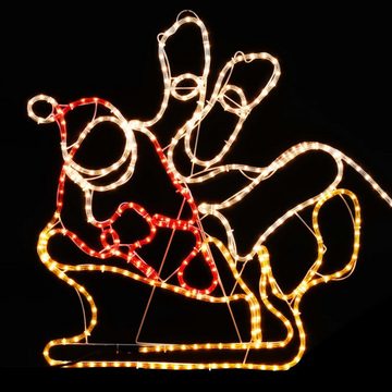 DOTMALL Weihnachtsfigur Rentiere Schlitten Mit energiesparenden und langlebigen 1548 LEDs