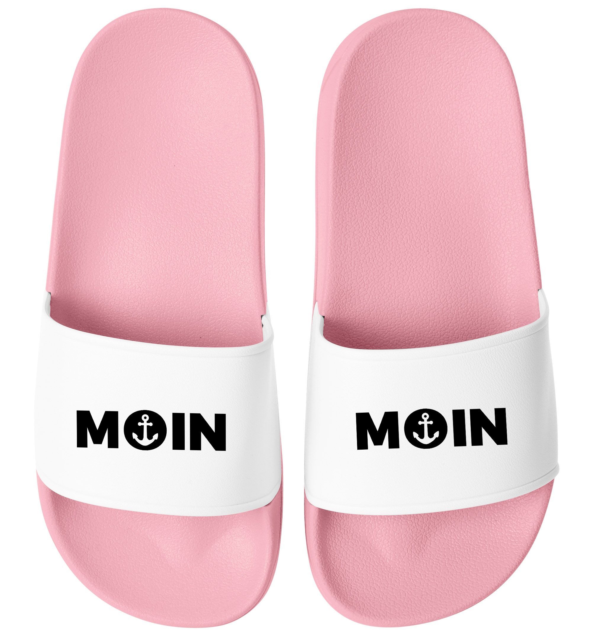 MoonWorks Badeschlappen Moin Aufdruck Anker Logo günstig online kaufen