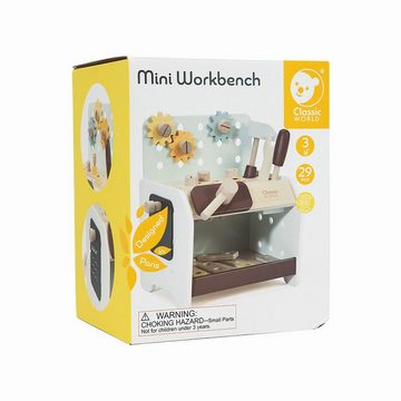 Classic World Kinder-Werkzeug-Set Mini Werkbank Werkzeugbank Kinder Lernspiel