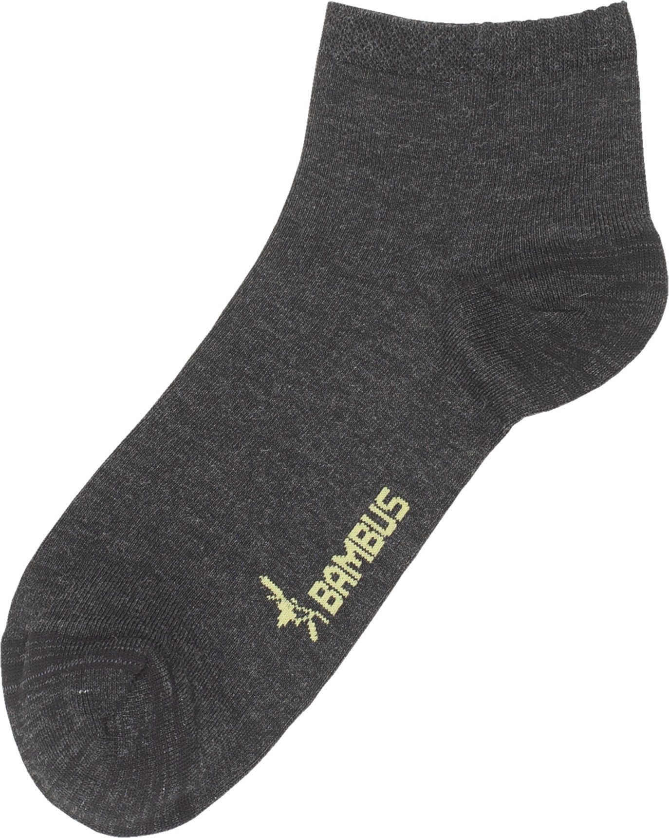 RS Harmony Kurzsocken Bambus Viskose Kurzschaftsocken Kurzstrumpf Quartersocken Melange (3 Paar) – Bild 4 von 4