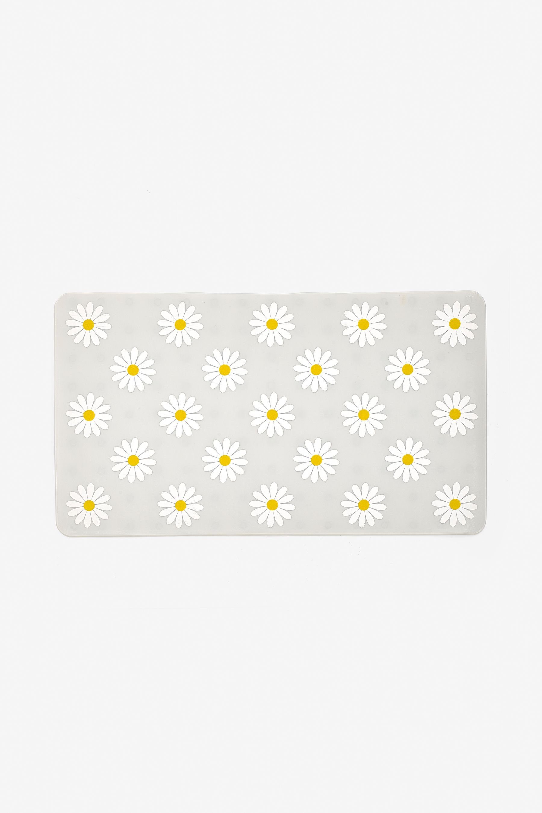 Next Badematte Duschmatte aus Kunststoff im Gänseblümchen-Design, PVC von Next