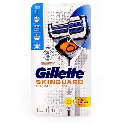 Gillette Nassrasierer Gillette SkinGuard Sensitive Power Flexball Rasierer, 1-tlg.