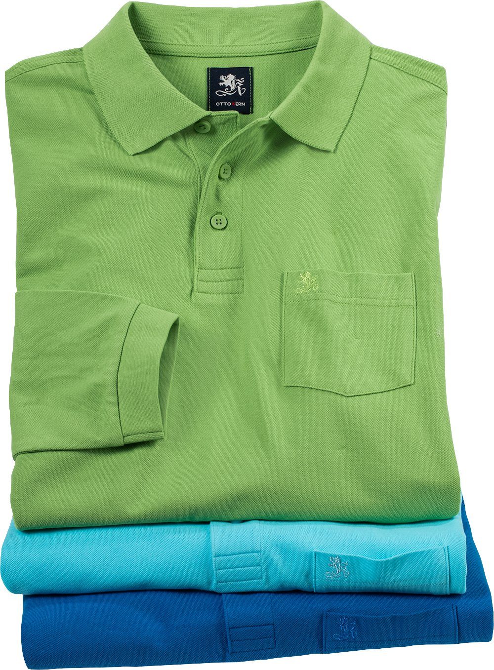 Otto Kern Langarm-Poloshirt (Packung, 3er-Pack) aus günstig online kaufen