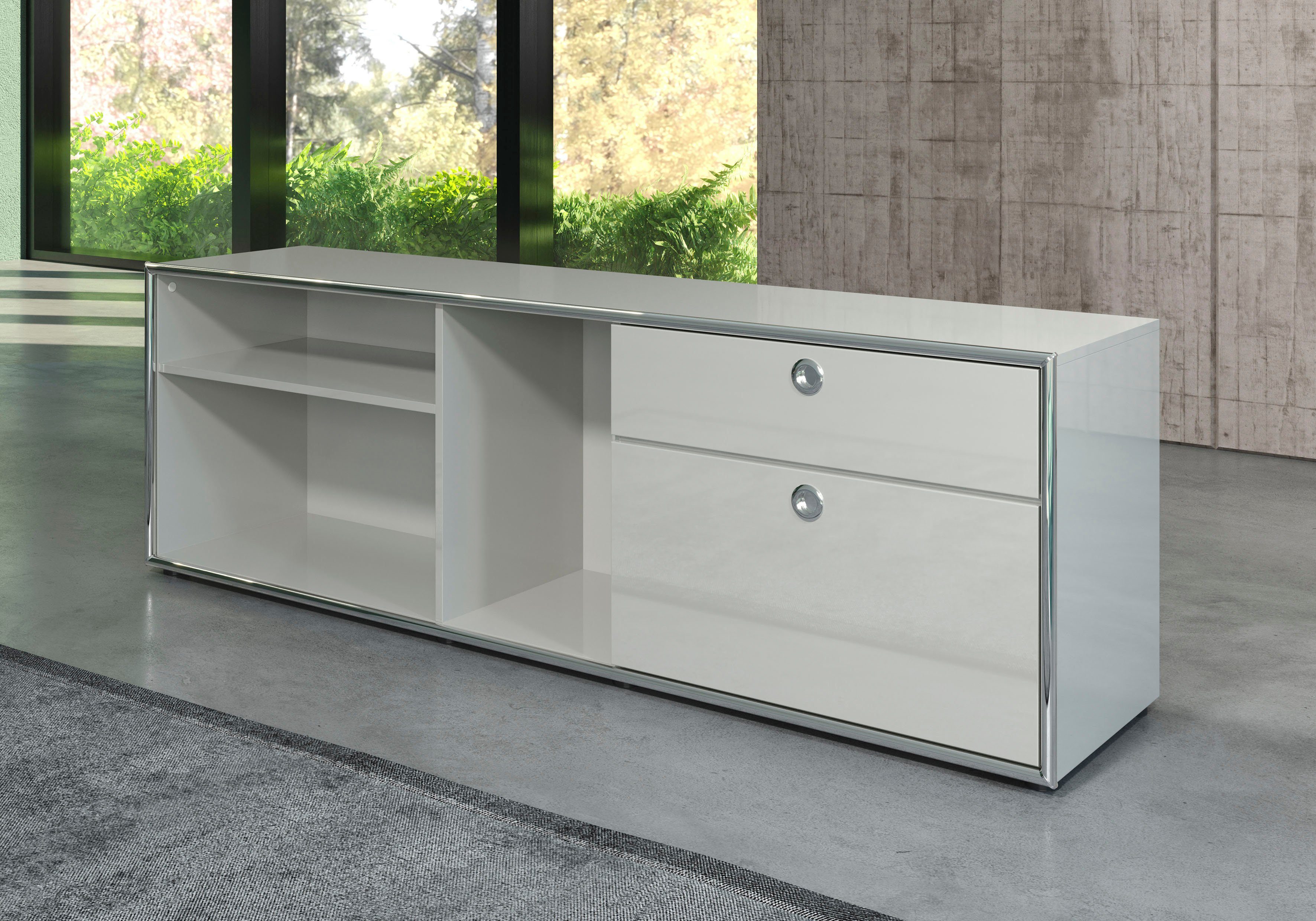 (Set, Infinity), 2-St., elegante Schrank-Set, trendteam Hochglanzoptik