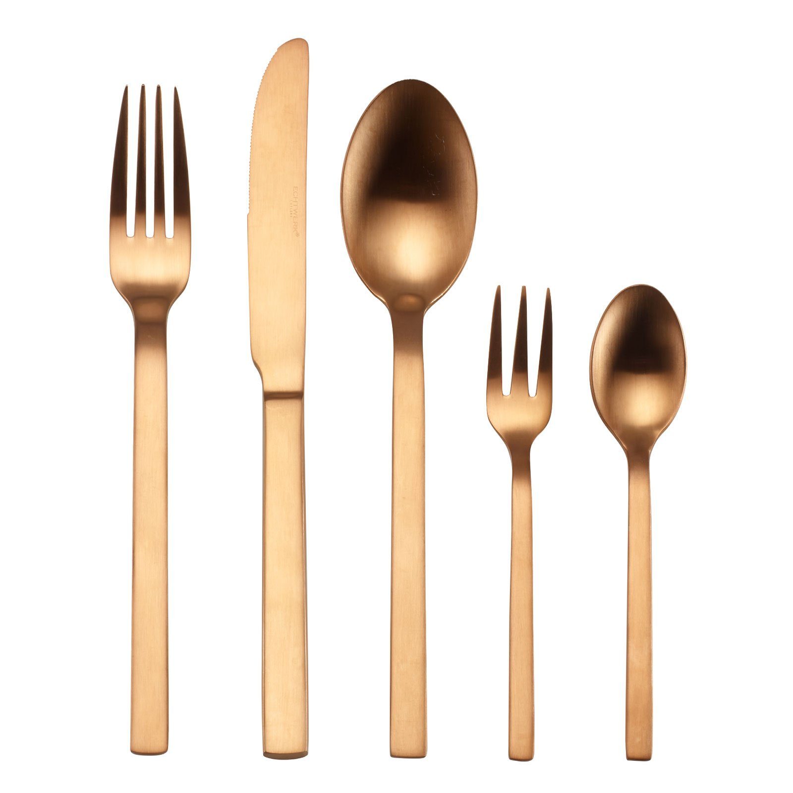 ECHTWERK Besteck-Set Tafelbesteck Milos, 30tlg, Edelstahl 18/10, Edles Besteck-Set, PVD-Beschichtung