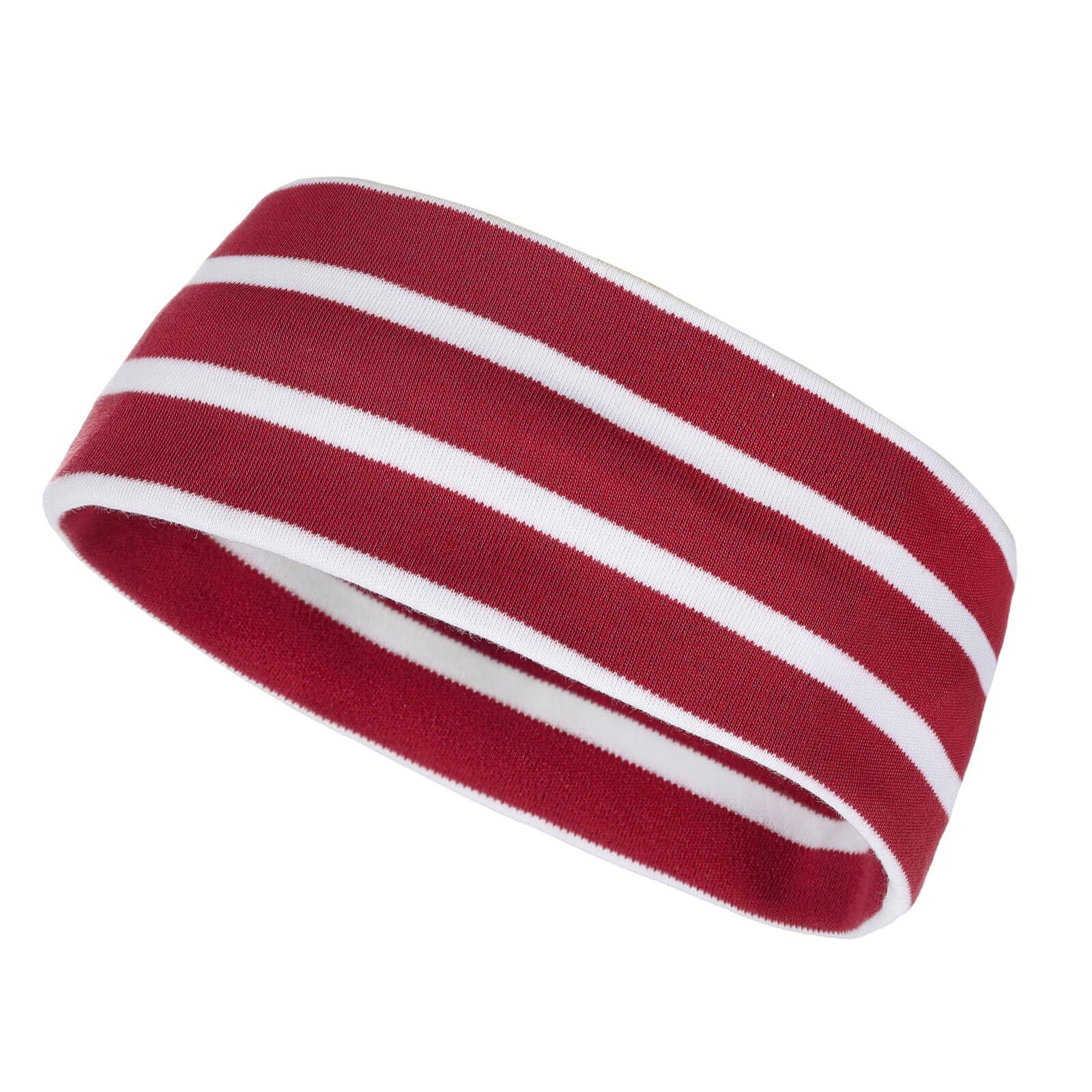 Erwachsene für (02) Kopfband weiß Unisex und Maritim Baumwolle Kinder Stirnband modAS / zweilagig rot