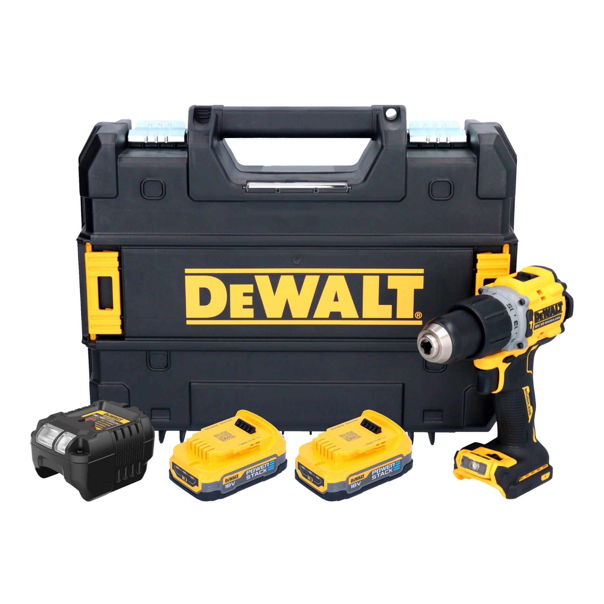 DeWalt Akku-Schlagbohrschrauber DCD 805 E2T Akku Schlagbohrschrauber 18 V 90 Nm Brushless + 2x