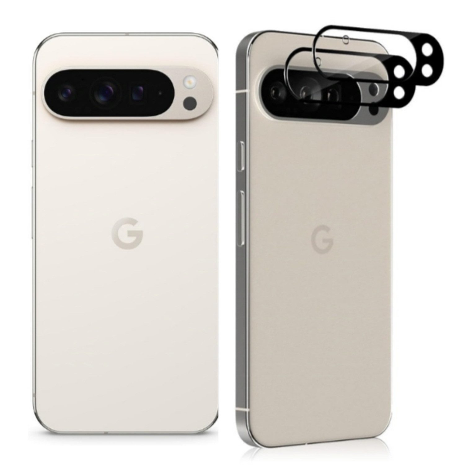 CLM-Tech Kameraschutzglas 2X für Google Pixel 10 Pro 6,3 Zoll, Linse Schutzglas 9H Glas - Folie kristallklar Panzerglas, 2 Stück, Kratzfest