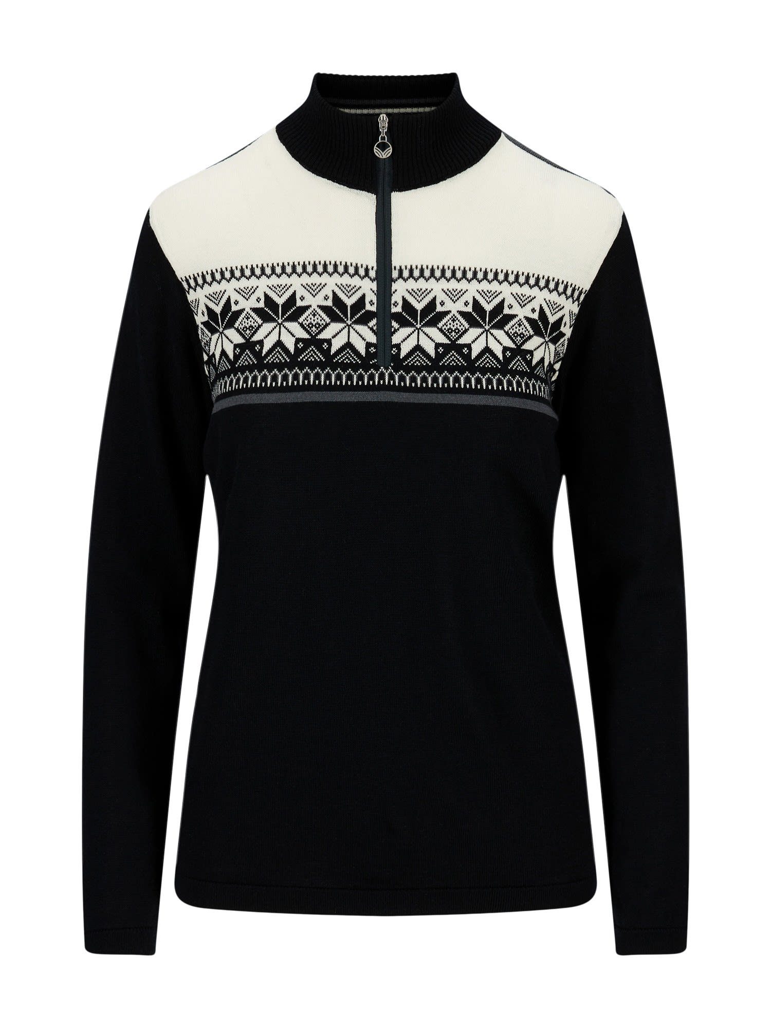 Dale of Norway Fleecepullover Dale Of Norway W Liberg Sweater Damen Sweater Black - Schiefer - Offwhite