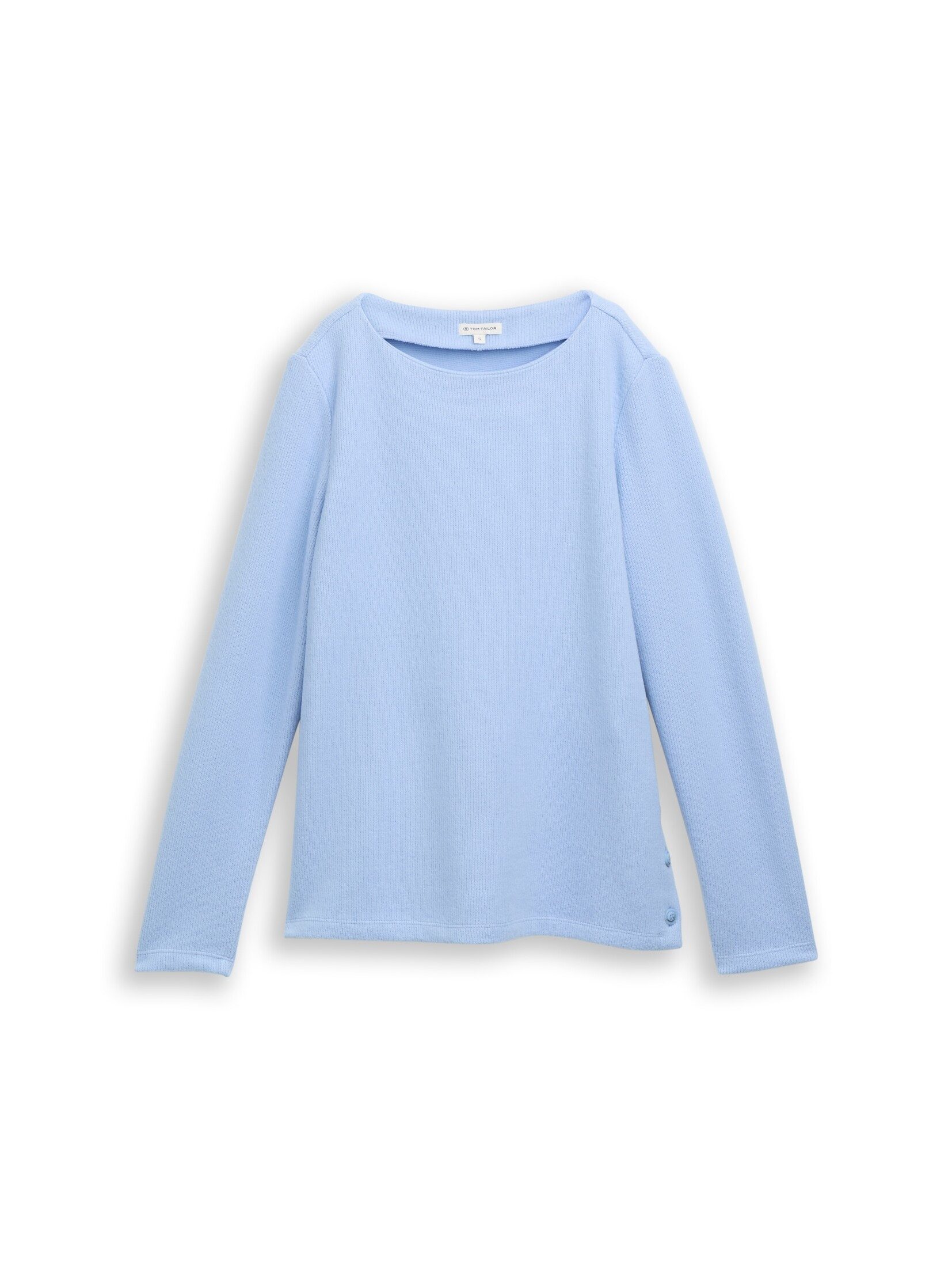 TOM TAILOR Sweatshirt Strick & Sweatshirts Soft-Touch Sweatshirt mit Knopf-Details
