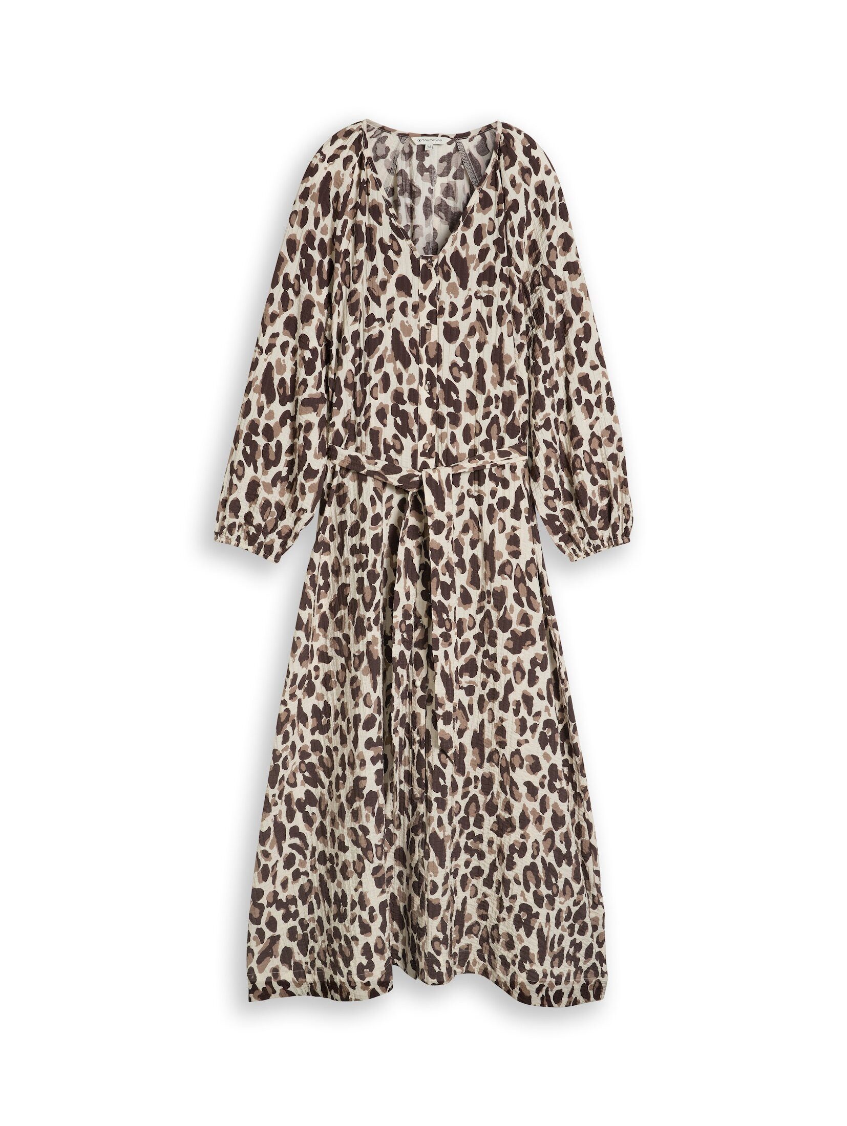 TOM TAILOR Sommerkleid Kleider & Jumpsuits Maxi-Kleid mit Leo-Print