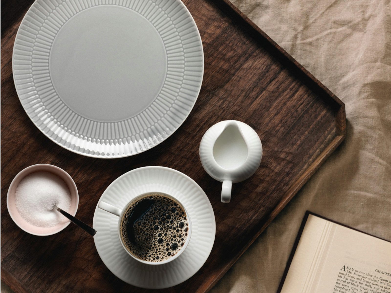 Seltmann Weiden Suppenteller Amina uni 3 Suppenteller rund 21cm, Teller Struktur