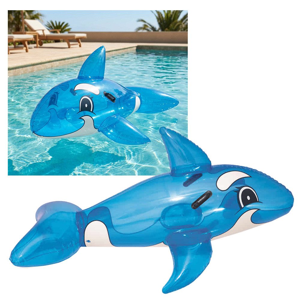 Bestway Schwimmtier Schwimmtier Whale Ride-On 157x94cm blau