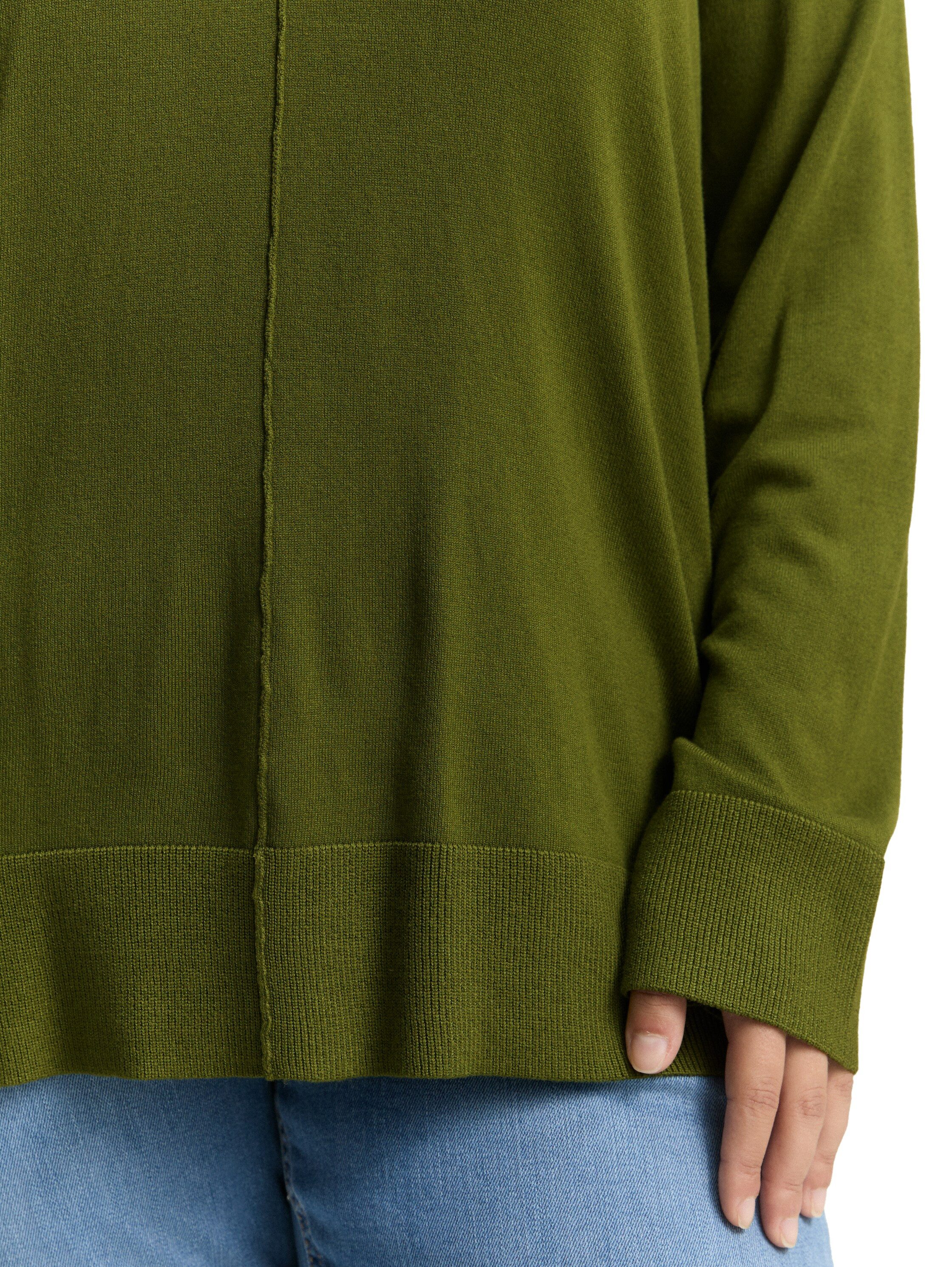 TOM TAILOR PLUS Strickpullover mit Ziernaht