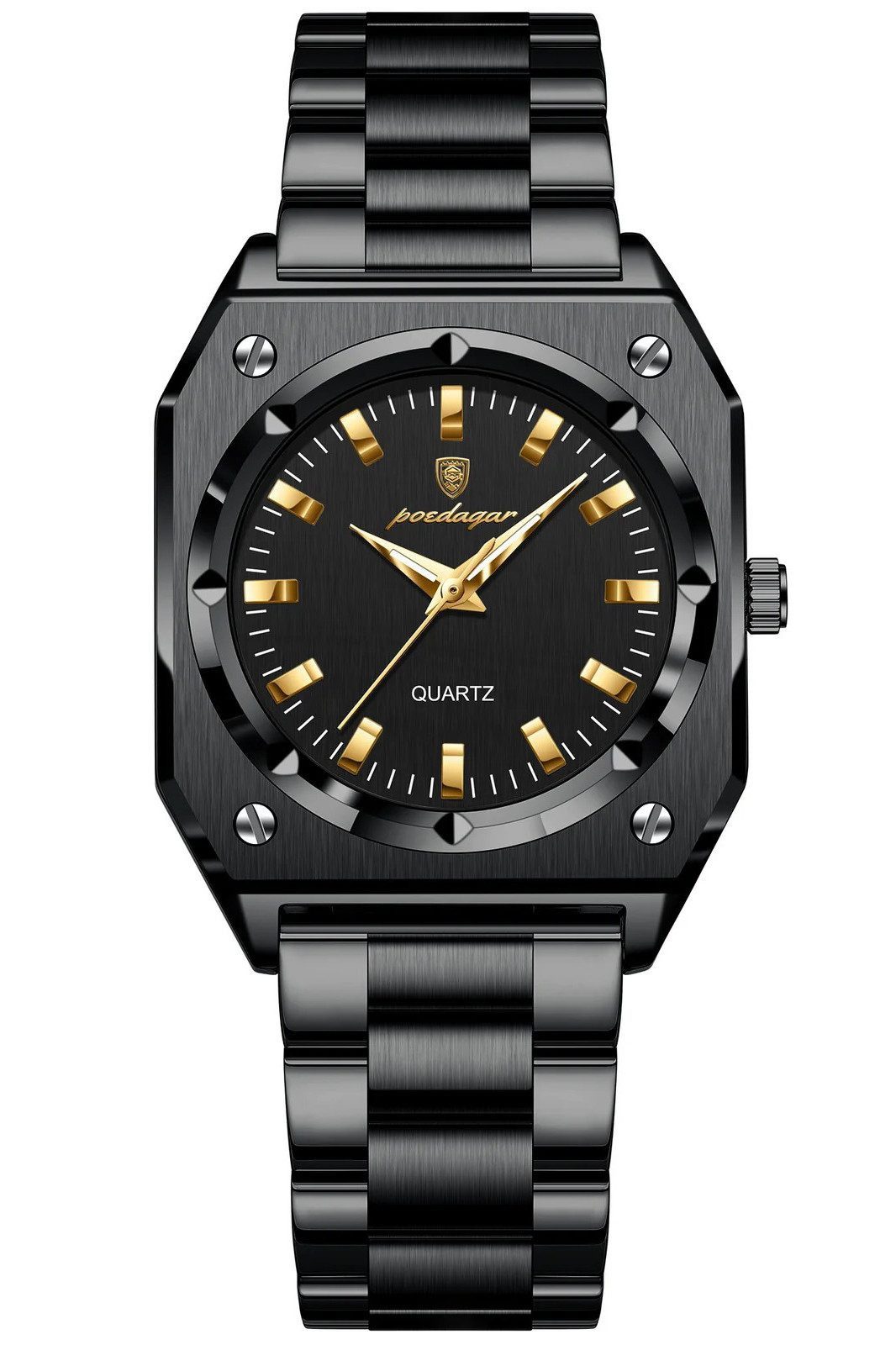 Quarzuhr Quarzuhr Armbanduhr Edelstahl Damen Uhr, Multifunktionsuhr Damenuhr
