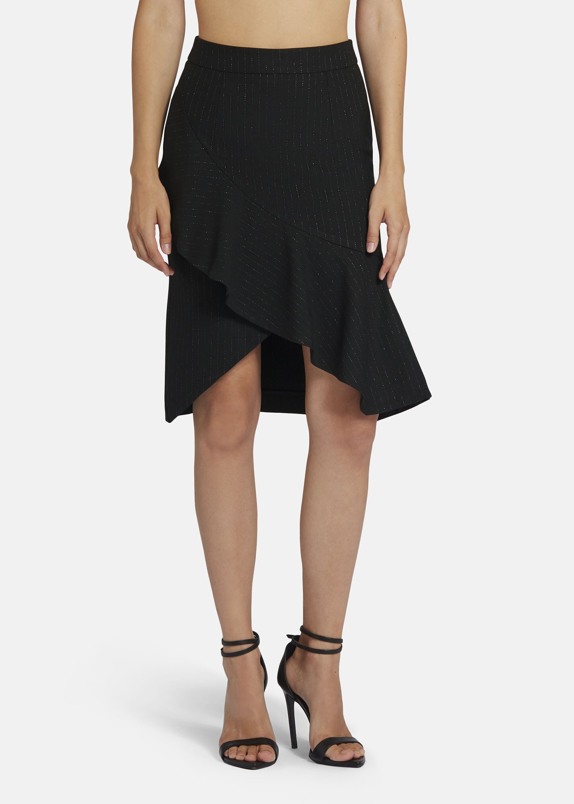 Nicowa A-Linien-Rock LOWIANA aus Pinstripe Twill