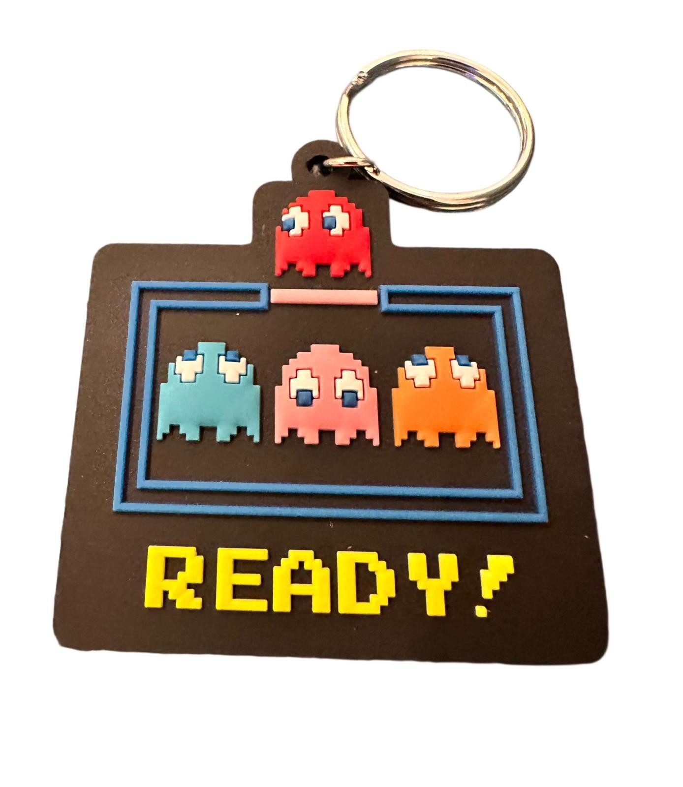 Schlüsselanhänger Schlüsselanhänger 5cm Kinder Mini Anhänger keychain Pac-Man gelb 4er
