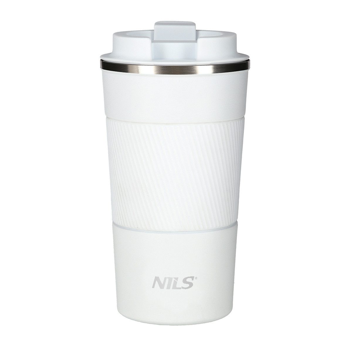 Nils Thermobecher To Go Becher Weiß für heiße und kalte Getränke 510ml