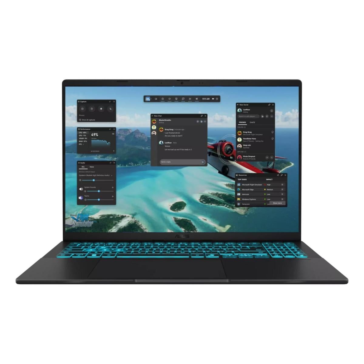 Asus V16 V3607VM-RP014 Gaming-Notebook (40.64 cm/16 Zoll, Intel Core 7 240H, RTX 5060, 32 GB, 1000 GB SSD, 32 GB RAM)